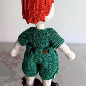 Doll craft, amigurumi boy crochet pdf pattern, soft toy for baby, adorable pattern,art toy art doll, green doll outfit pattern, digital download recipe, pdf products, Crochet Cute Doll, Doll Boy craft tutorial,idea gift for boy, soft toy