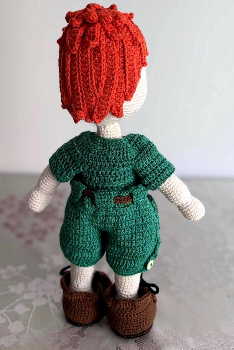 Doll craft, amigurumi boy crochet pdf pattern, soft toy for baby, adorable pattern,art toy art doll, green doll outfit pattern, digital download recipe, pdf products, Crochet Cute Doll, Doll Boy craft tutorial,idea gift for boy, soft toy