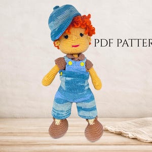 Amigurumi Boy Doll Crochet Pattern PDF – Cute Doll with Removable Clothes