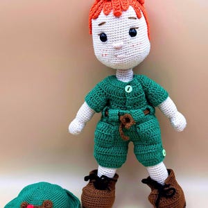 Cute doll crochet pdf pattern/amigurumi custom boy crochet/soft cuddly for toddler/new friend for baby/adorable boy  pattern/art  doll tutorial/digital green doll outfit pattern/pdf download instruction/digital products/Crochet Cute Doll/New toy