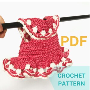 10 inch Crochet Dress Crochet PATTERN  - Handmade Doll Clothes -  Toys for Kids  DIY -  Crochet doll outfit instruction - Instant Download
