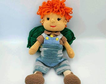 Amigurumi Boy Doll Crochet Pattern PDF – Cute Doll with Removable Clothes