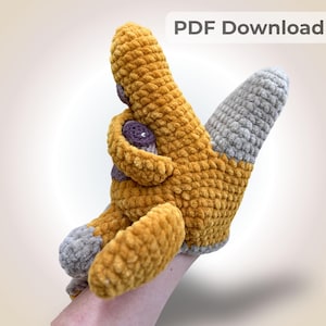 Modèle de marionnette au crochet facile - PDF en peluche girafe - Tutoriel amigurumi pour garçon - jouer avec un tout-petit