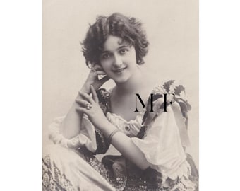 La bellissima Lina Cavalieri, Cartolina d'epoca, CAVALIERI