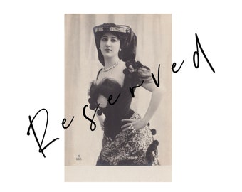 RESERVED LISTING **, Carte postale vintage, la belle OTÉRO