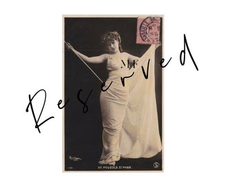 RESERVED LISTING **, Carte postale vintage, Artiste, De POUZOLS St Phar, Reutlinger Paris