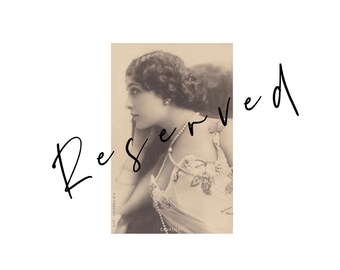 RESERVED LISTING **, Portrait de Lina Cavalieri, Carte postale vintage, La Cavalieri, Reutlinger Paris