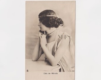 French vintage postcard, Cléo de Mérode, Reutlinger Paris