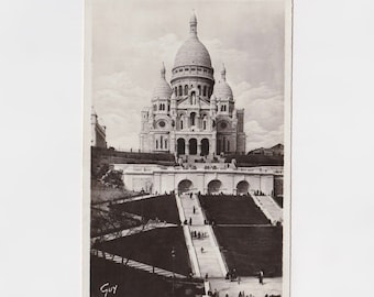 Paris and its Wonders, Basilica of the Sacré Coeur, Vintage postcard, France, Old photograph