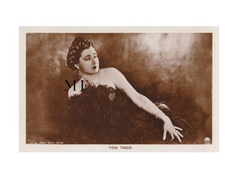 Vintage Postcard, Artist, Nita Naldi, Ross Verlag, Photo Paramount