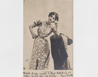 Lina Cavalieri, Carte postale vintage, Reutlinger Paris