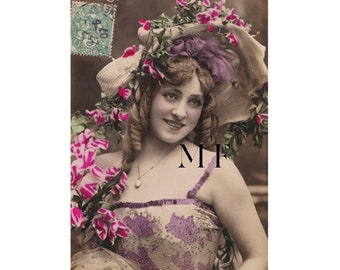 Carte postale vintage, Artiste, DAVRIGNY, 1907