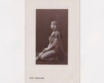 Carte postale vintage, Miss Crawford, Alice Crawford, Actrice, Antony & Cleopatra