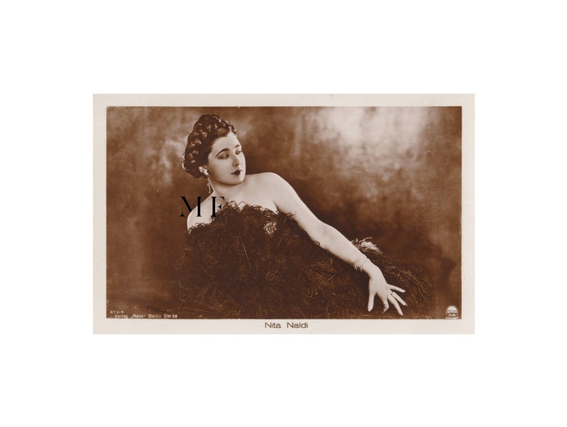 Vintage-Postkarte, Künstlerin, Nita Naldi, Ross Verlag, Photo Paramount Bild 1