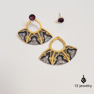 silver earrings , handmade