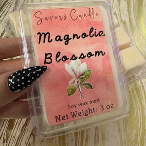 Fresh Magnolia Blossom Soy Wax Melt - Floral Scent for Cozy Homes