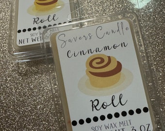 Cinnamon Roll Scented Soy Wax Melt - Bakery Aroma, 3 oz