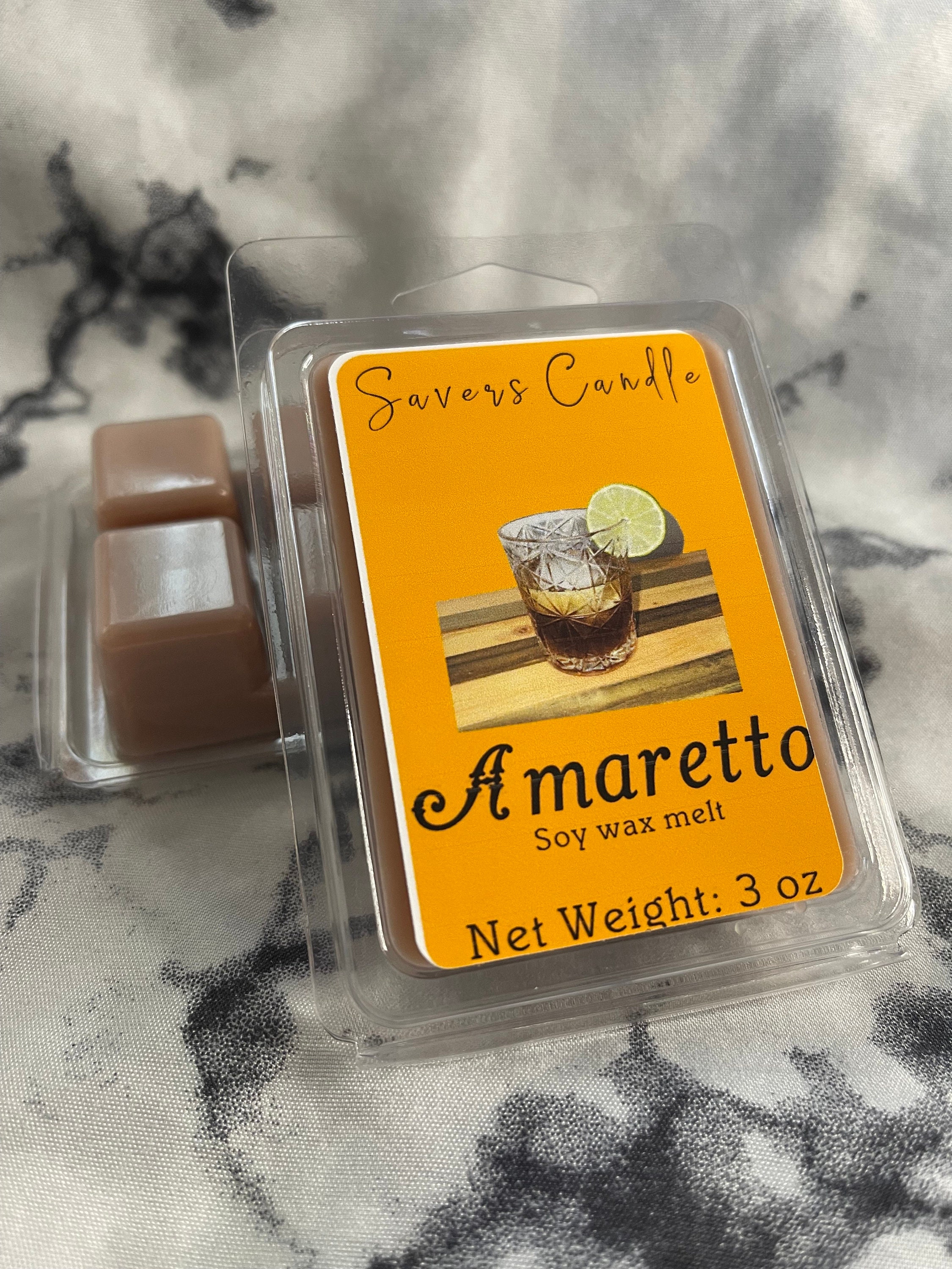 2 Pack - Amaretto Scented Soy Wax Melts | Hand Poured Amaretto Fragrance  Wax Cubes | Made in The USA by Just Makes Scents Candles & Gifts