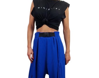 Harem Pants: High Waist, Loose Drop Crotch, Avant-Garde Style