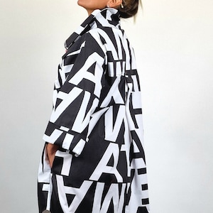 Oversized Cotton Maxi Shirt: Avant-Garde Asymmetric Dress