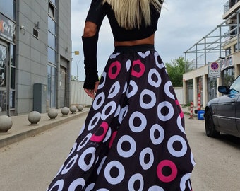 Long Skirt, Maxi Skirt, Gothic Skirt, Party Skirt, High Waist Skirt, Long Tutu Skirt, Gothic Clothing, Plus Size Skirt, Loose Skirt