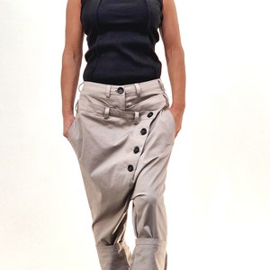 Pantalones anchos, pantalones harén, pantalones holgados con tiro caído, pantalones gitanos, pantalones holgados, pantalones largos, pantalones extravagantes