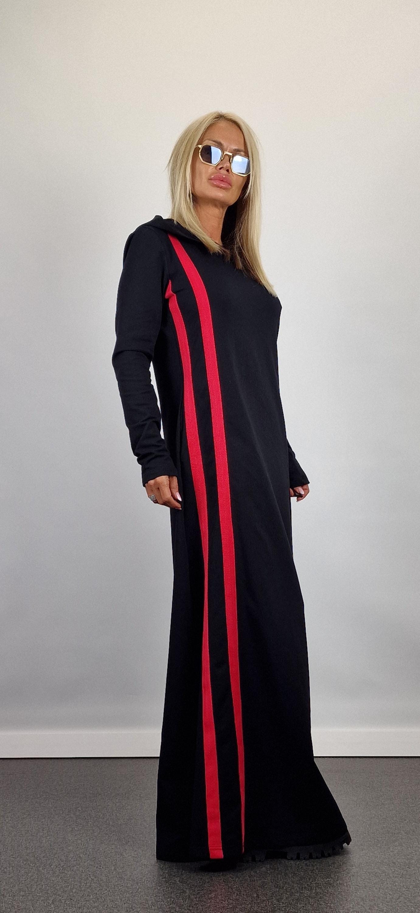 Hooded Maxi Dress, Long Dress With Pockets, Cotton Dress, Loose Longsleeve Dress, Casual Dress, Dress With Big Hood, Black Dress - Etsy Hooded Maxi Dress, Long Dress With Pockets, Cotton Dress, Loose Longsleeve Dress, Casual Dress, Dress With Big Hood, Black Dress - Etsy