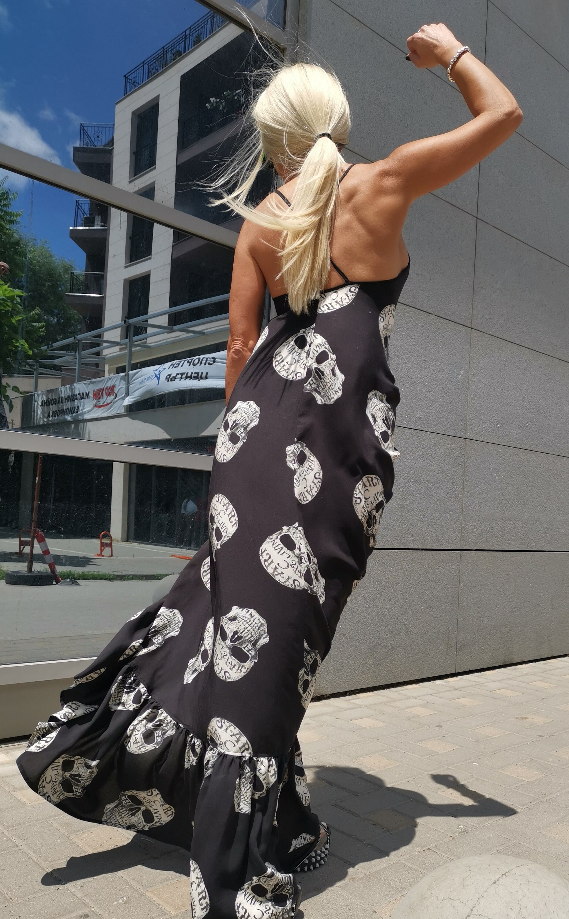 chinese dress ladies Amazon.com: Sugar Flower Skull Maxi Dresses for Women Long Sleeve Dress  Casual Loose Party Dress : Clothing, Shoes & Jewelry
