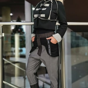 Jeans da donna/Jeans con cavallo basso/Pantaloni larghi/Pantaloni casual comodi/Pantaloni Harem/Pantaloni denim stravaganti/Jeans d&#39;avanguardia/Pantaloni firmati