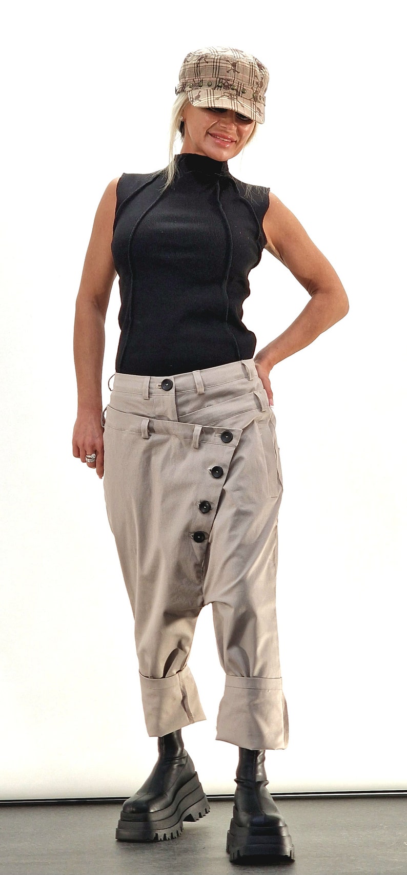 Baggy Pants, Harem Pants, Loose Drop Crotch Pants, Gipsy Pants, Loose Trousers, Maxi Pants, Extravagant Pants image 3