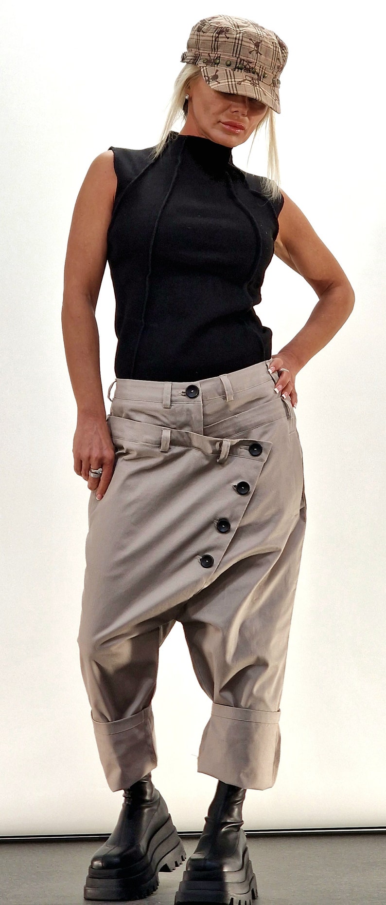 Baggy Pants, Harem Pants, Loose Drop Crotch Pants, Gipsy Pants, Loose Trousers, Maxi Pants, Extravagant Pants image 6