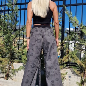 Wide Leg Pants, High Waist Pants, Loose Pants, Drop Crotch Pants, Extravagant Trousers, Avant-garde Pants, Casual Women Pants