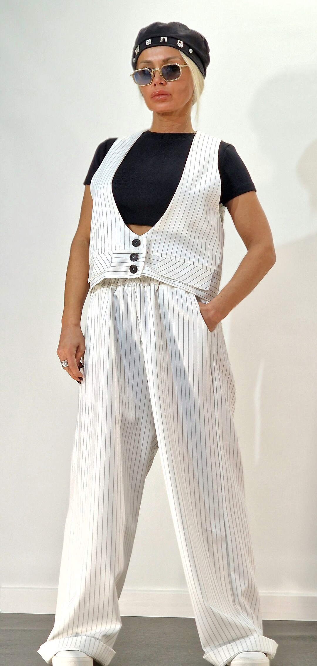 New Ladies Vest Sleeveless Trousers Loose Suit Fashion Suit main image 1