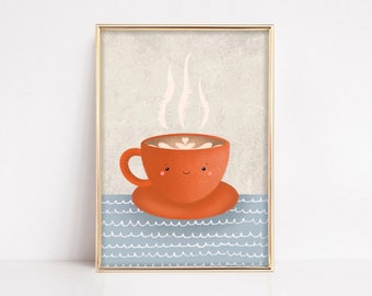 Coffee Illustration Etsy