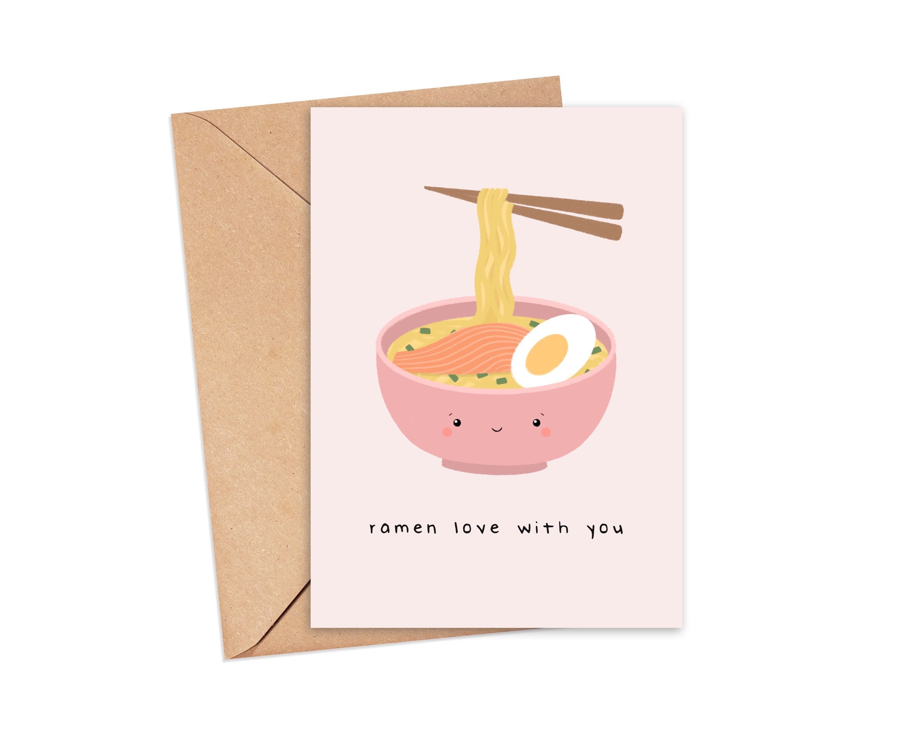 Ramen Love With You Funny Anniversary Card Card for Him / Etsy UK