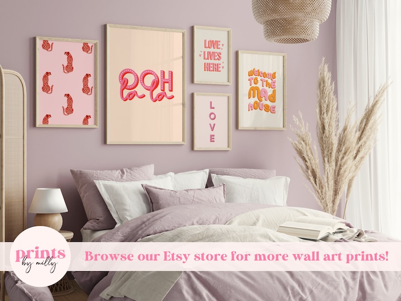 Yes Girl You Can Typography Wall Art Print imprimée sur lautonomisation des femmes dart féministe dimpression de devis positifs du pouvoir des filles Impression damour de soi image 4