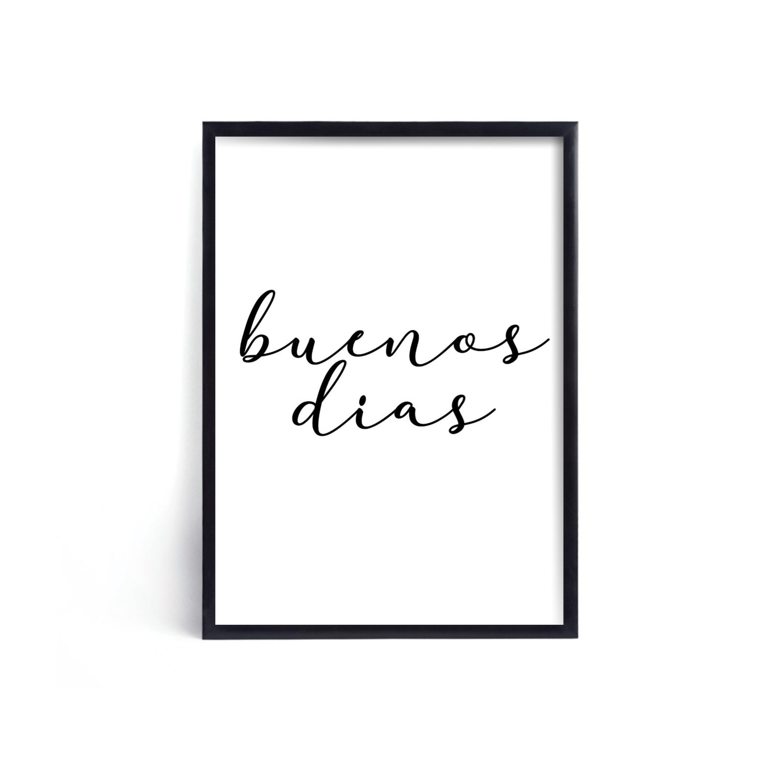 Buenos Dias Bedroom Wall Art Print / A3 A4 A5 A6 / Unframed | Etsy