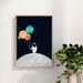 Astronaut Planet Balloon Print | A3, A4, A5, A6 | Space Print | Kids Wall Art | Space Nursery Print | Space Nursery Decor | Unframed 