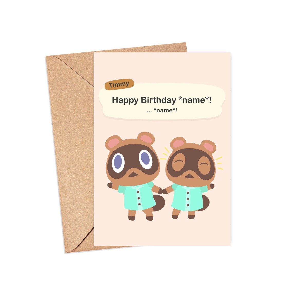 Personalised Animal Crossing Inspired A6 Birthday Card Funny Etsy Personalised Animal Crossing Inspired A6 Birthday Card Funny Etsy