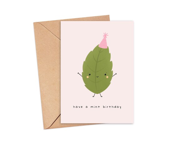 Birthday Card: Funny Food Pun Design - A6 Size, Hand-Illustrated