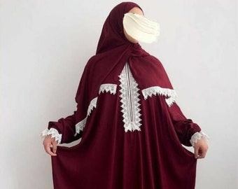 Gebedsjurk | Prayer Dress | Muslimah | Abaya | Khimar | Handmade | prayer Robe | eid present| muslimah | modest wear