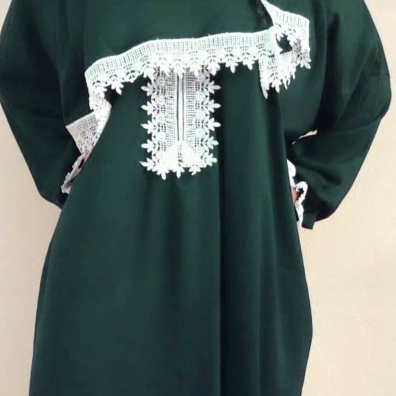 Gebetskleidung Muslime Saudi Prayer Dress Gebetskleid gebedsjurk Gebetsrobe Tarha sharshaf Grün