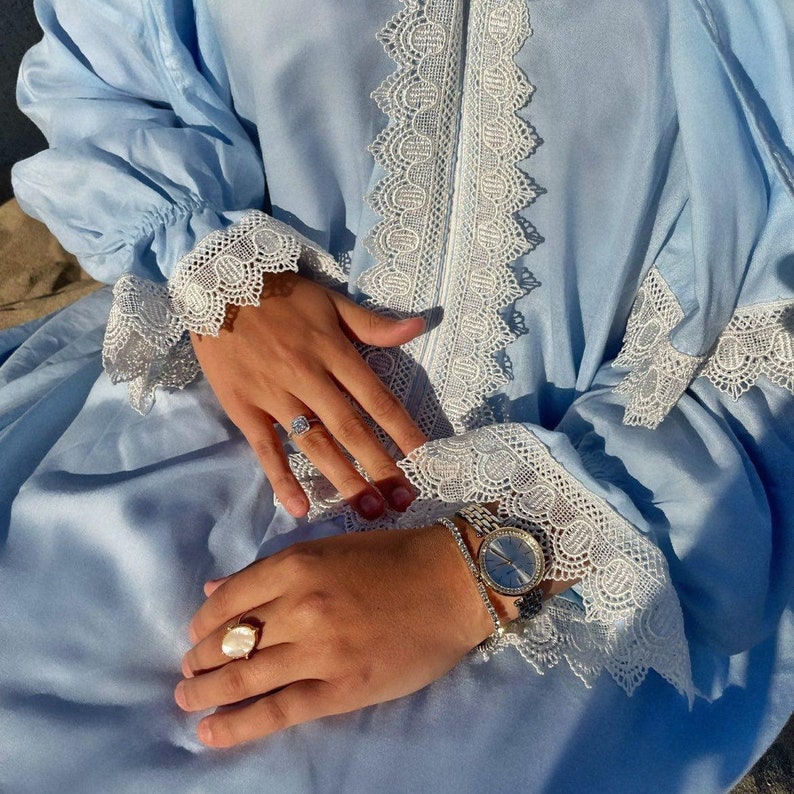 Gebetskleidung Muslime Saudi Prayer Dress Gebetskleid gebedsjurk Gebetsrobe Tarha sharshaf Bild 7