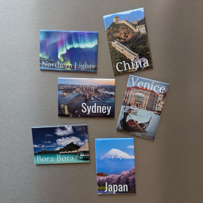 TRAVEL Destinations Fridge Packs Iconic LANDMARKS Collectibles