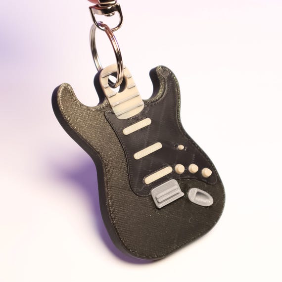 Fender Stratocaster-inspired Guitar Keychain – ICONIC Design for