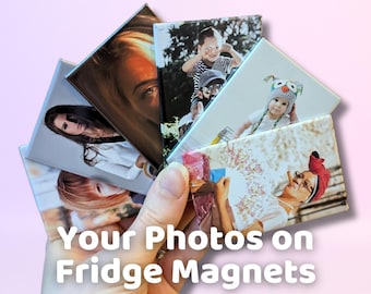 Aimant photo personnalisé pour réfrigérateur | Magnet pour réfrigérateur photo | Cadeaux personnalisés pour mariage, anniversaire, baby shower, remise des diplômes, etc.