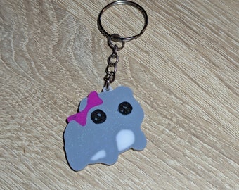 Sad Hamster Meme TikTok Keychain