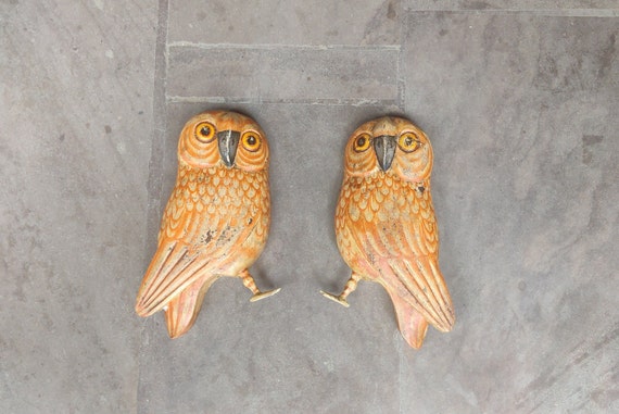 Owl Pair Wooden Animal Owl Pair Wooden Animal