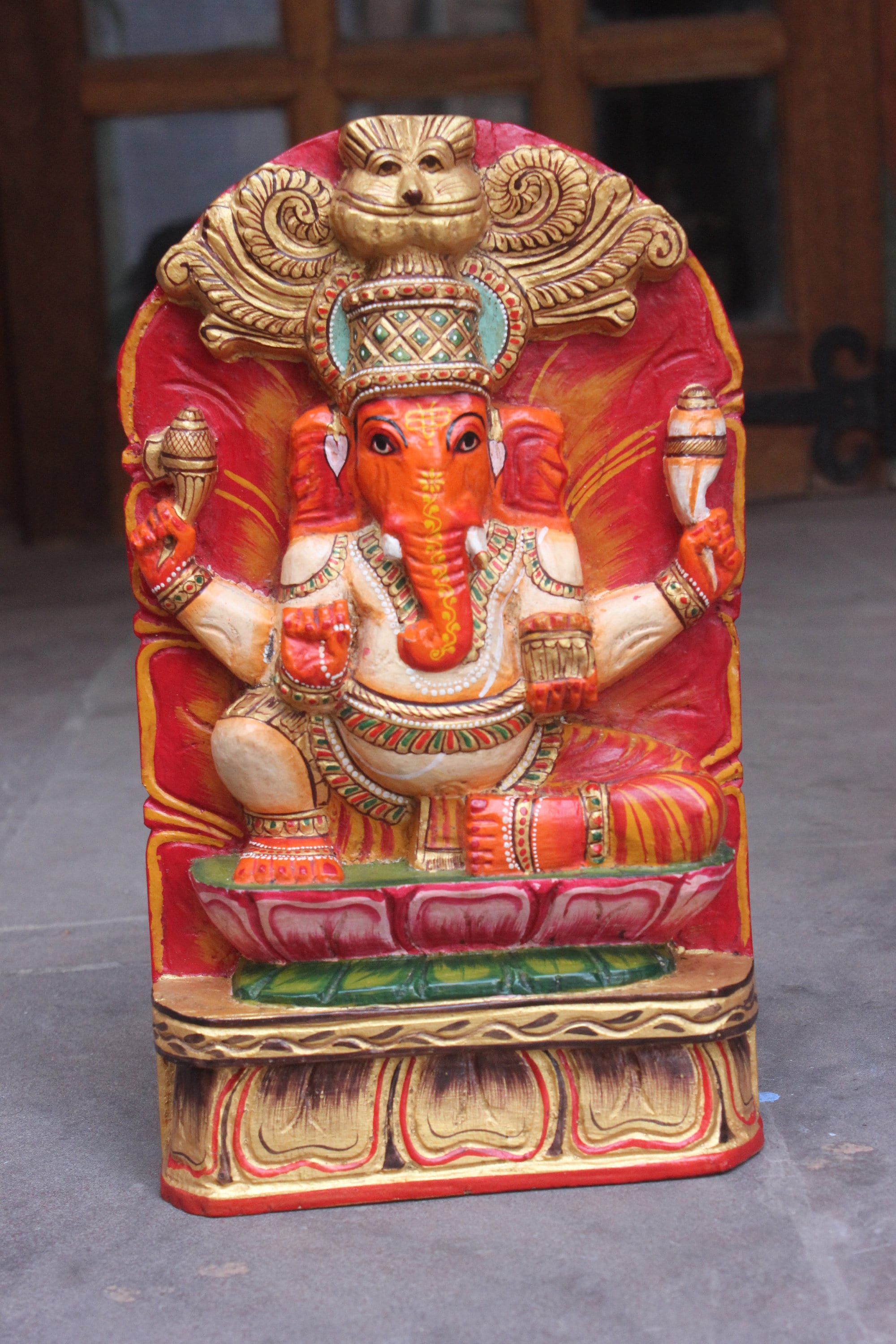 Wall decor wooden ganesha statue/wall decor ganesh Etsy
