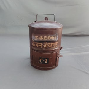 Buzón indio // Buzón indio antiguo / Buzón de correos de antigüedades indias / Buzón original / Buzón de metal hecho en Jodhpur